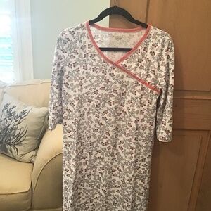 Garnet Hill Asian Wrap Nightgown, XS